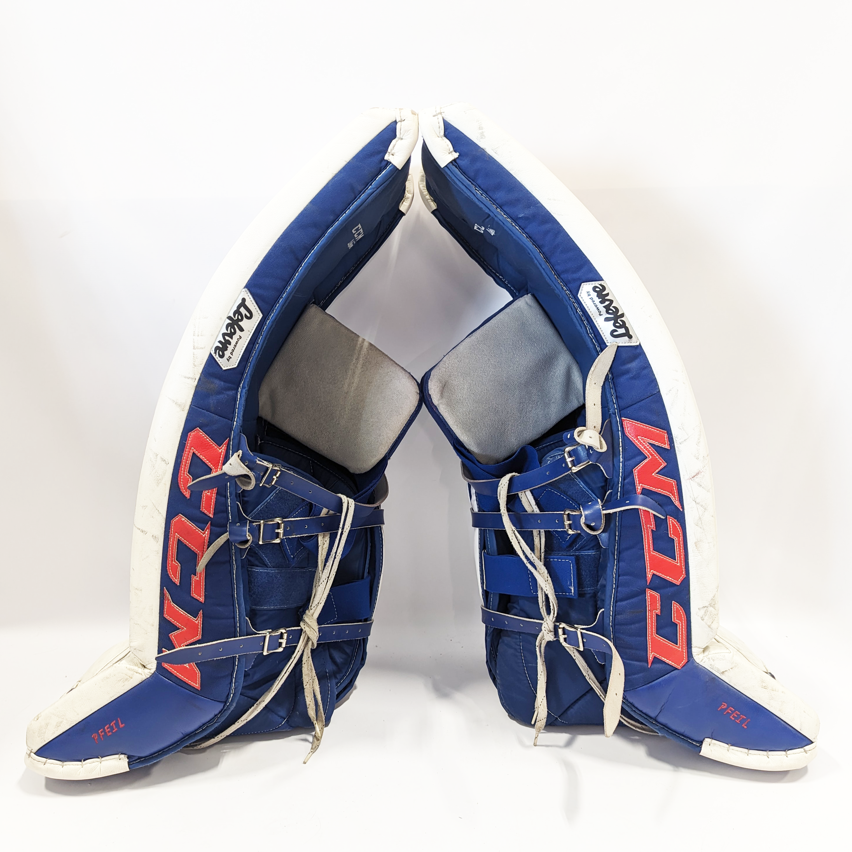 CCM Premier II - Ensemble de gardien de but d'occasion (blanc/rouge/bleu)